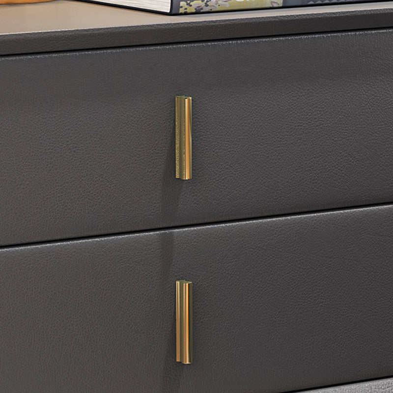 Varese Grey Solid Wood Nightstand 19.68&
