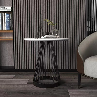 Brescia Marble Side Table 19.68''D