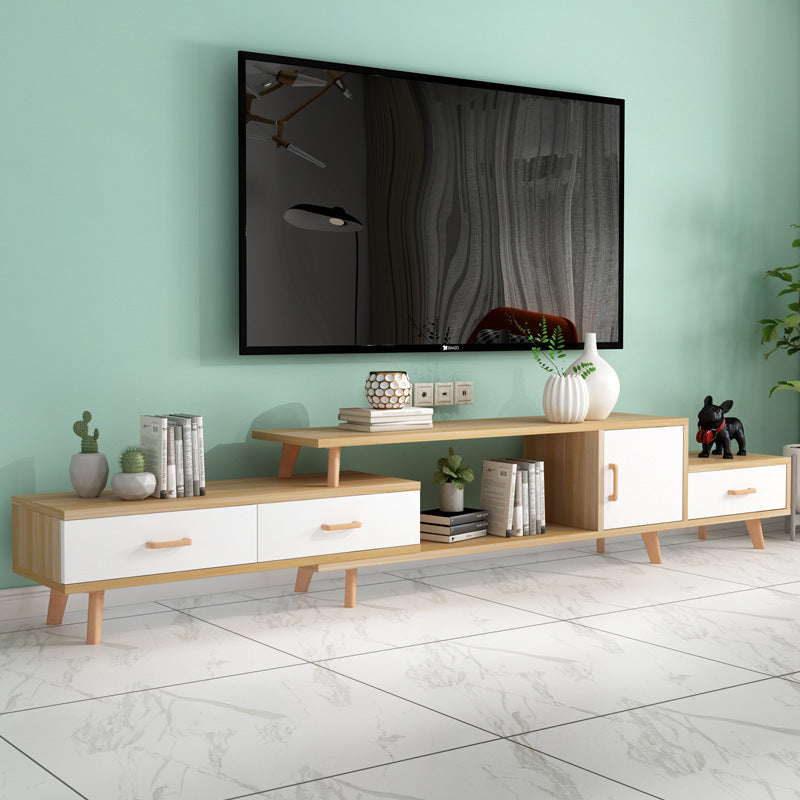 Arona White Solid Wood TV Stand 70.86&