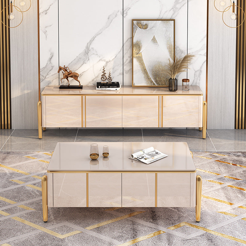 Arzignano Tempered Glass  TV Stand 78.74"D