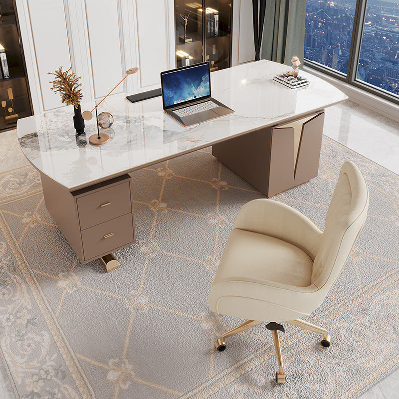 Imola Khaki Slate Desk 55.12"D