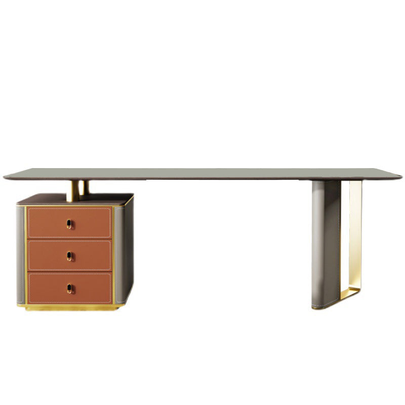 Imola Orange Slate Desk 55.12"D