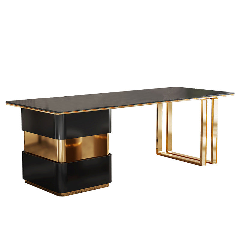 Itri Black Slate Desk 55.12"D