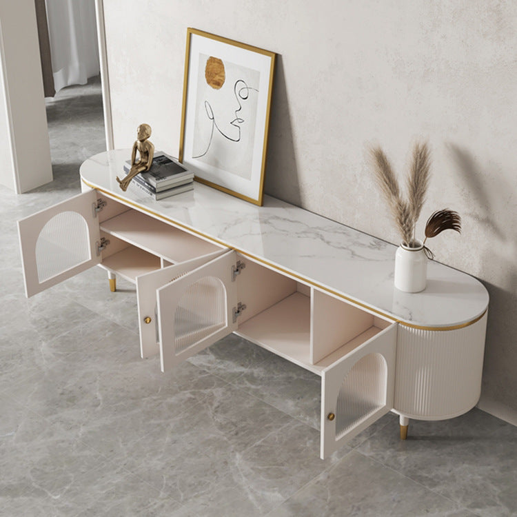 Faenza White Slate TV Cabinet 78.74"D