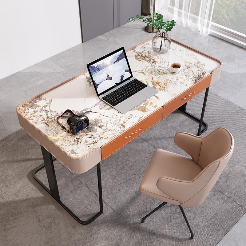 Imola Orange Slate Desk 47.24"D