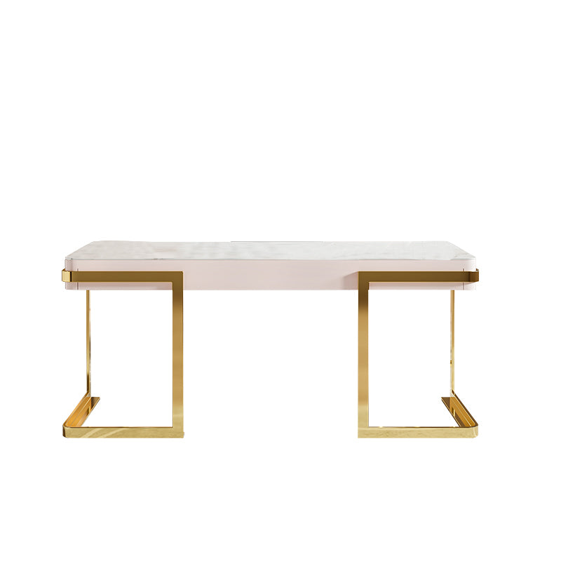 Ivrea White Slate Desk 47.24"D
