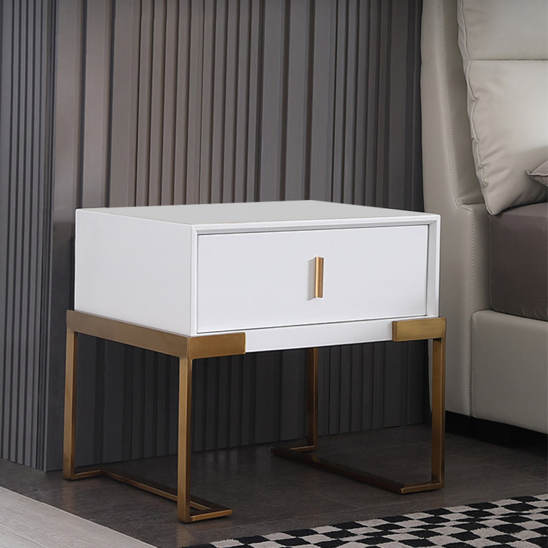 Brescia White MDF Nightstands 19.68&