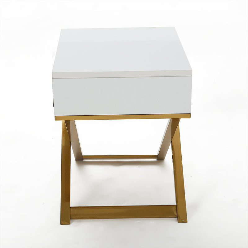 Bologna White Nightstand 19.68&