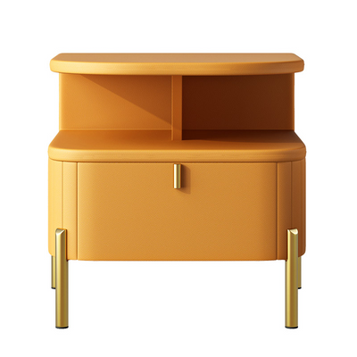 Capri Orange Solid Wood Nightstands 19.68''D