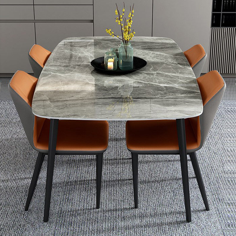 Dueville White Slate Dining Table 62.99"D