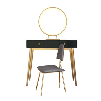 Abbiadori Black Plate Makeup Vanities 39.37''