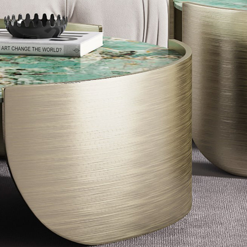 Bergamo Emerald Slate Tea Table 17.72"D