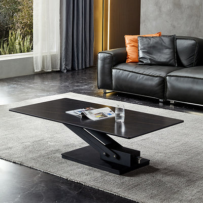 Bergamo Black Composite Desktop Coffee Table 51.18"D