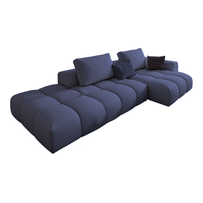 Saronno Grey Technology Cloth Sectional 82.67"D+68.9"D
