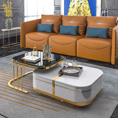 Trieste Slate Coffee Tables 41.34"D+27.56"D