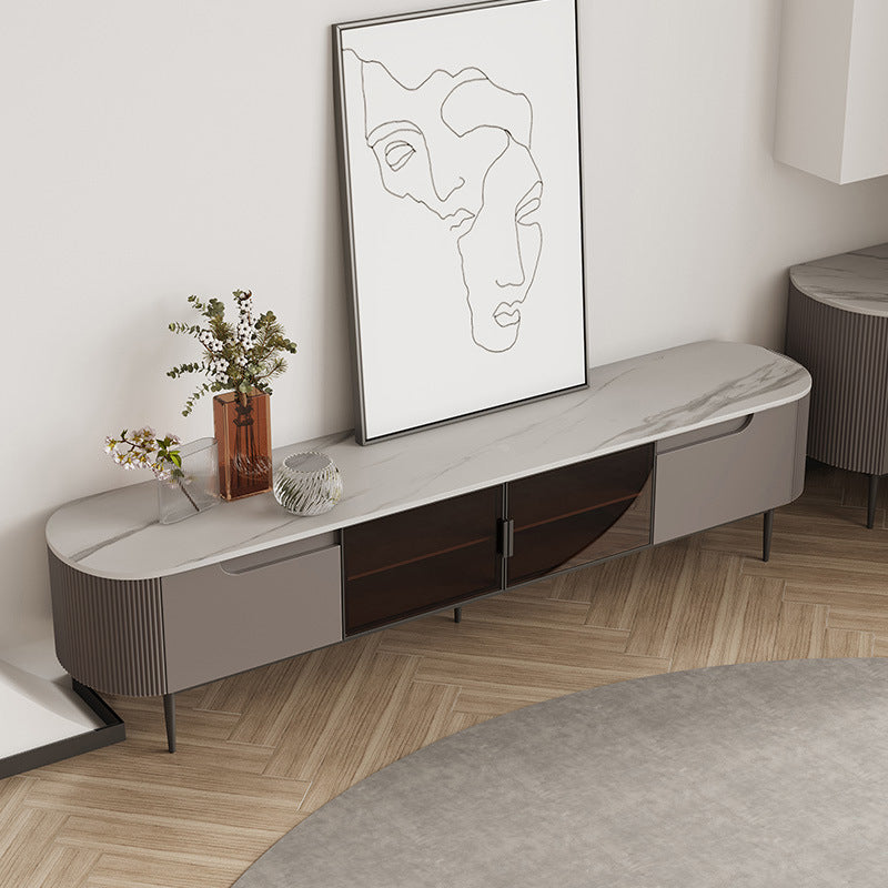 Lazio Grey Slate Italian TV Cabinet 78.74"D