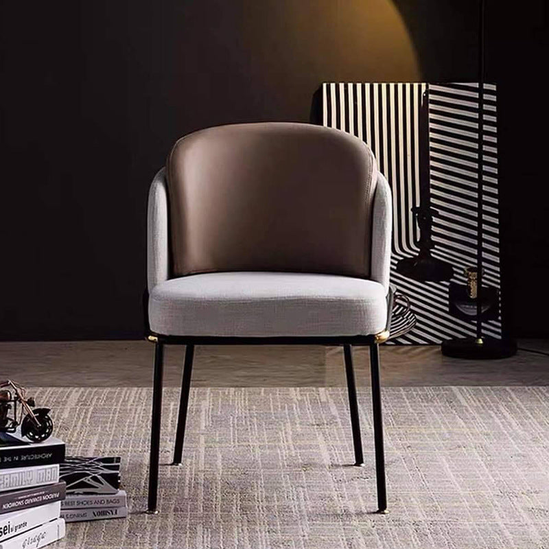 Portorosa Grey Cotton Linen Dining Chairs 20.86"D (with 2 chairs)