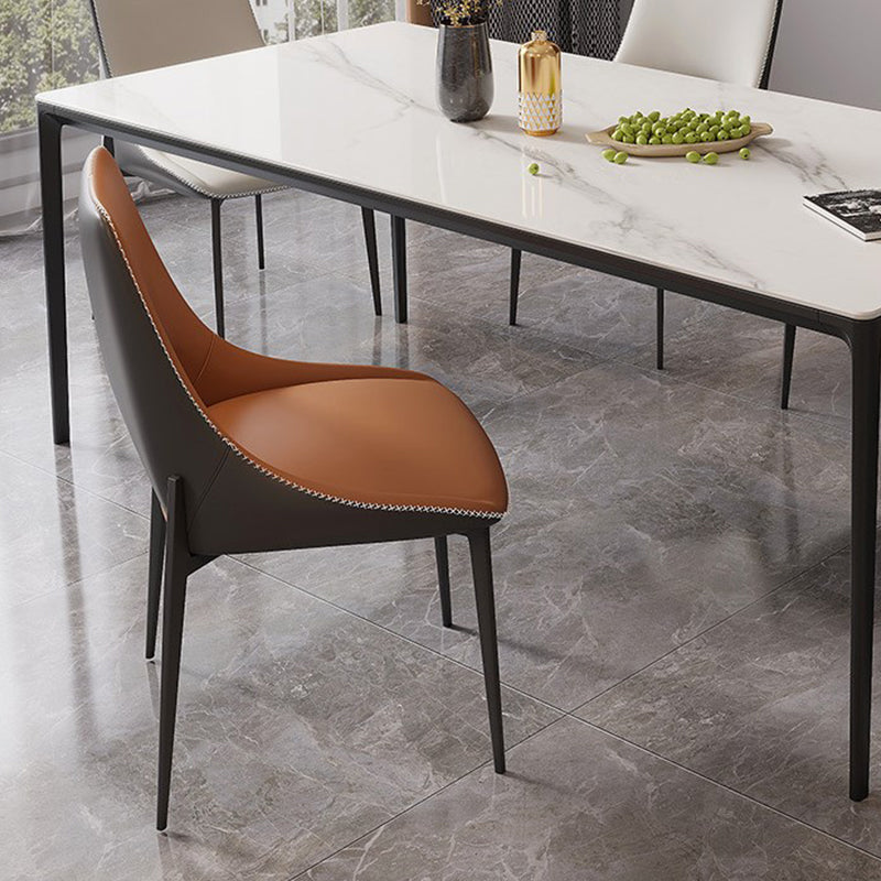 Dueville White Slate Dining Table 55.12"D
