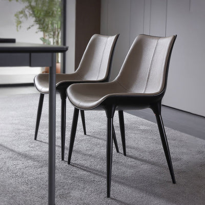 Bosa Black+Grey Dining Chairs 20.86"D  (with 2 chairs)