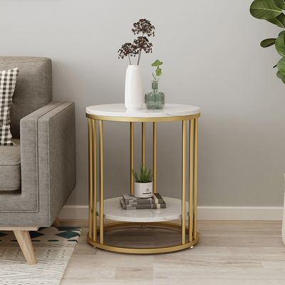 Trieste Marble Side Table 19.69"D
