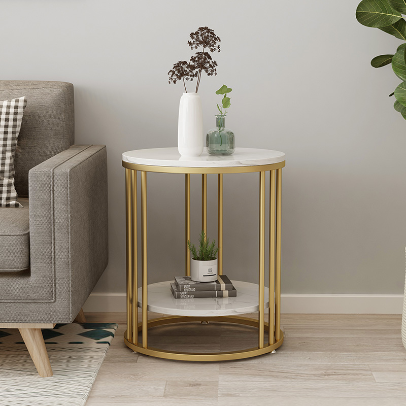 Trieste Marble Side Table 19.69"D