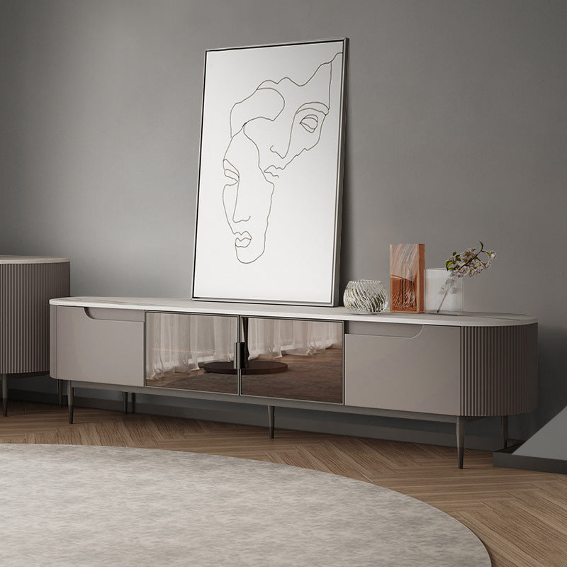 Lazio Grey Slate Italian TV Cabinet 78.74"D