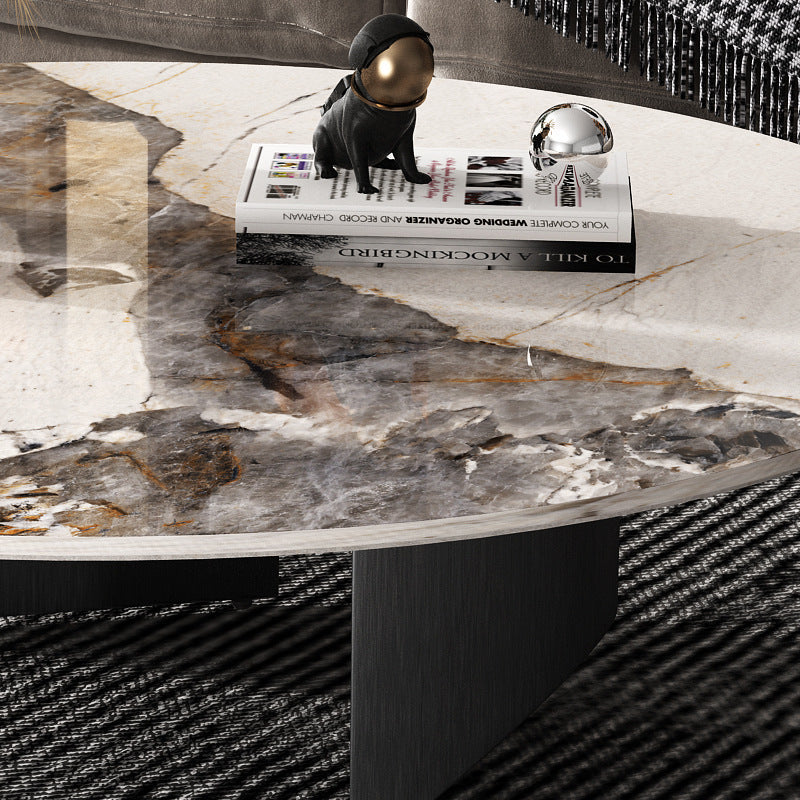 Bergamo White Slate Coffee Table 39.37"D