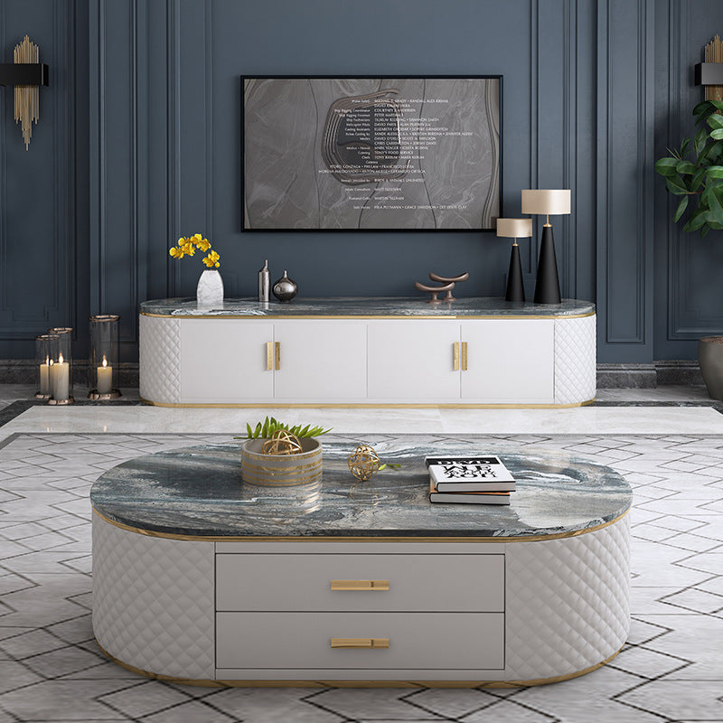 Arzignano Marble  TV Stand 86.61"D