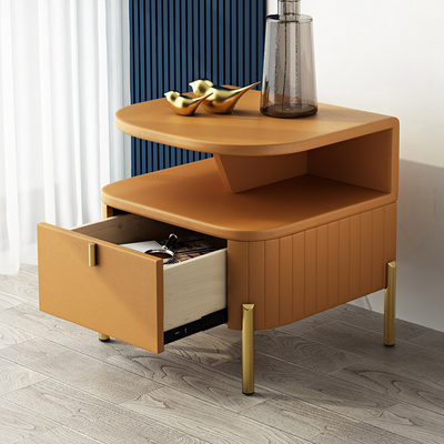 Capri Orange Solid Wood Nightstands 19.68''D