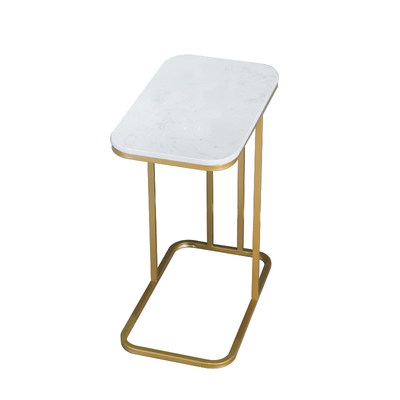 Brescia Marble Side Table 19.68''D