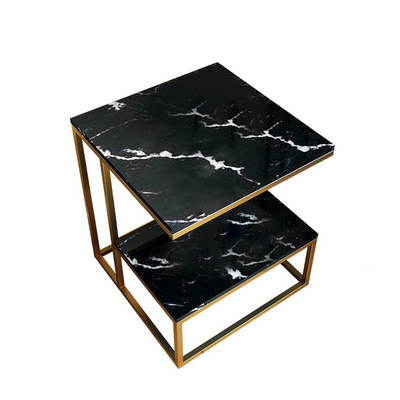 Brescia Marble Side Table 19.68''D