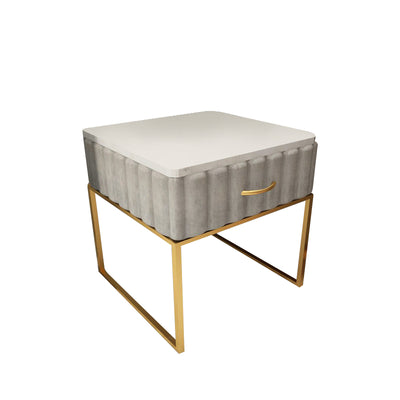 Murano/Garda Marble Side Table 19.68''D