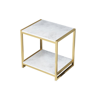 Bergamo/Brescia Marble Side Table 19.68''D