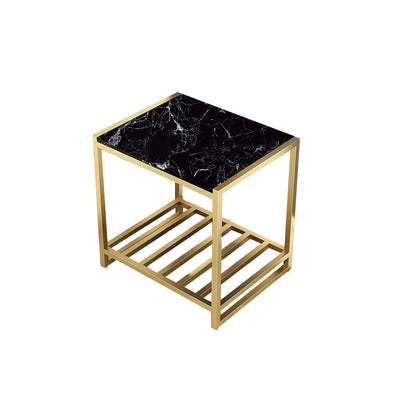 Bergamo/Brescia Marble Side Table 19.68''D