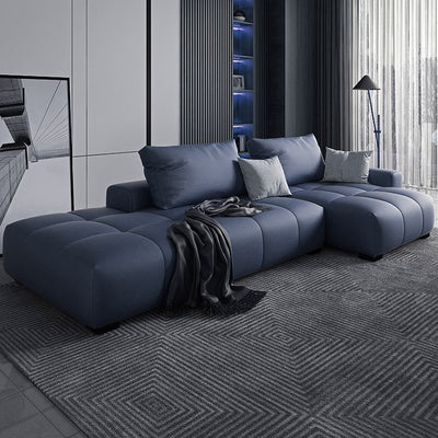 Saronno Grey Technology Cloth Sectional 82.67"D+68.9"D