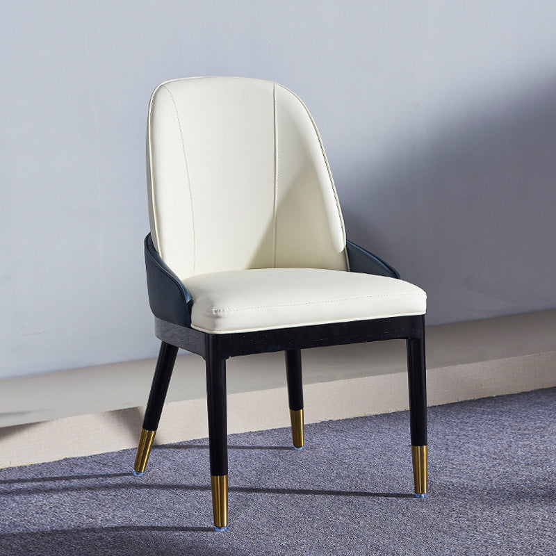 Pomezia White Dining Chairs 21.65"D (with 2 chairs)