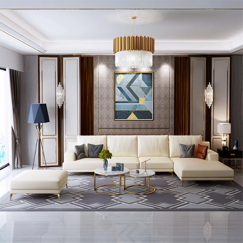 Forli Beige Technology Cloth Sectionals 68.90"L+88.58"L