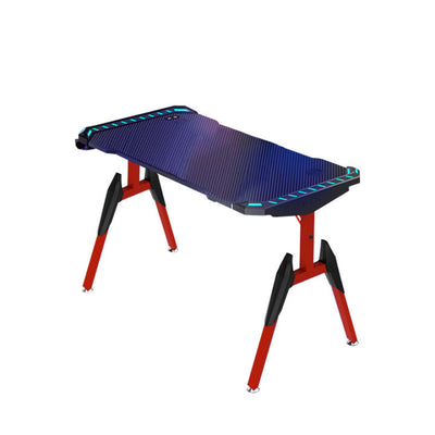 Asti Black Steel Gaming Table 55.12"D
