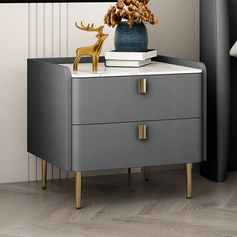 Faenza White Solid Wood Nightstand 19.68"D