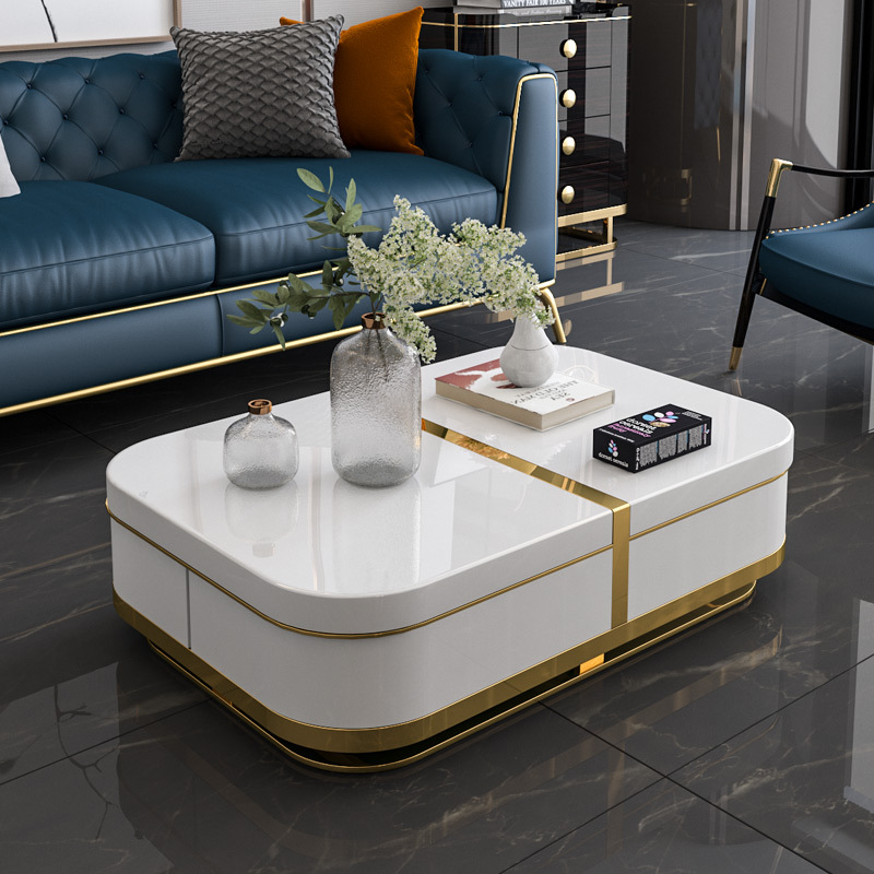 Trieste Slate Coffee Tables 41.34"D+27.56"D