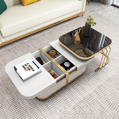 Trieste Slate Coffee Tables 41.34"D+27.56"D