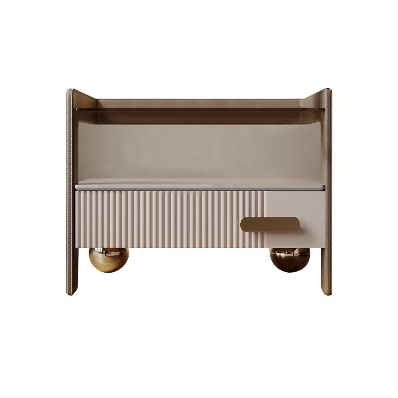 Garda Grey Solid Wood Nightstands 19.68&