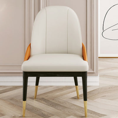 Pomezia White Dining Chairs 21.65"D (with 2 chairs)