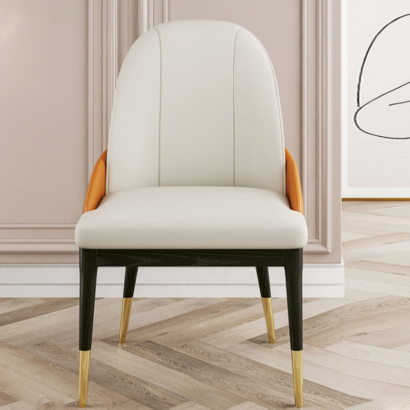 Pomezia White Dining Chairs 21.65"D (with 2 chairs)