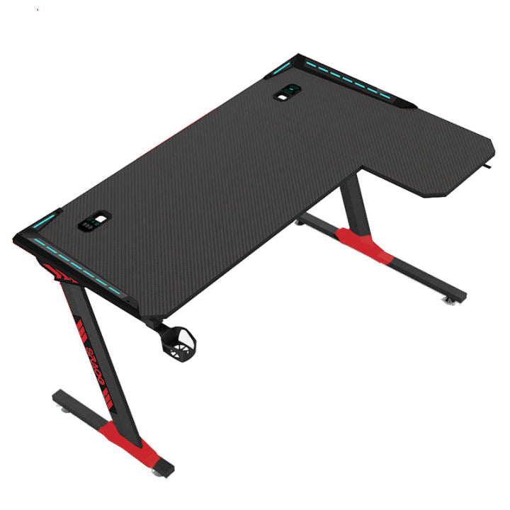 Asti Black Steel Gaming Table 62.99"D