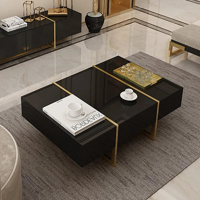 Imperia Black MDF Coffee Tables 47.24"D