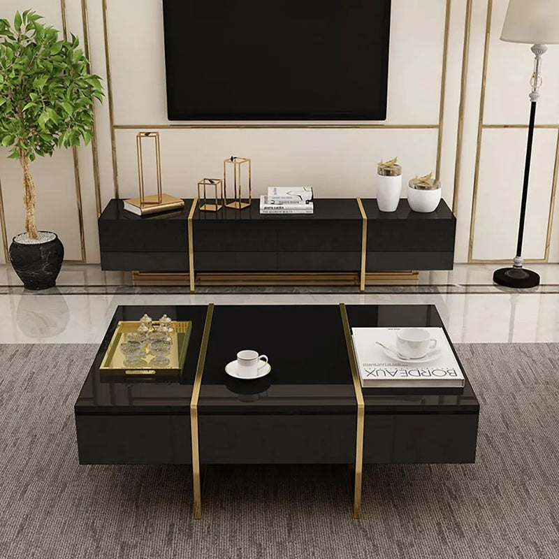 Imperia Black MDF Coffee Tables 47.24"D