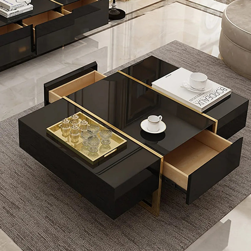 Imperia Black MDF Coffee Tables 47.24"D