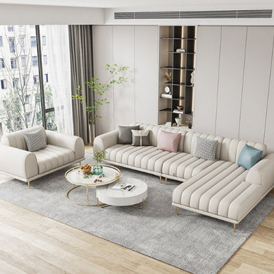 Palau Leather Sofa 127''D
