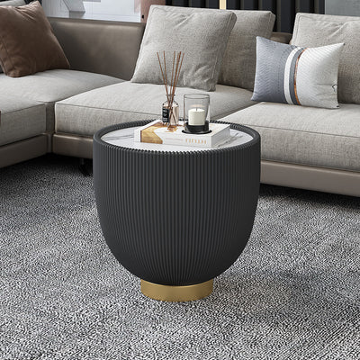 Turin Modern Coffee Tables 14.57"D+17.72"D